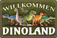 Blechschild für Dino Fans, Kinderzimmer Schild...