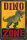 Blechschild für Dino Fans, Kinderzimmer Schild (Dino Zone)