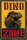 Blechschild für Dino Fans, Kinderzimmer Schild (Dino Zone)