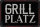 Blechschild für Grill Fans - Grillplatz (wetterfest)