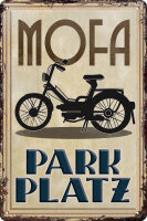 Blechschild, Warnschild, Parkplatz Schild - Mofa...