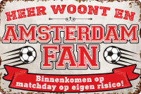 Blechschild für Fussball Fans - Retro Fan Artikel...