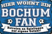 Blechschild für Fussball Fans - Retro Fan Artikel...