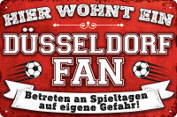 Blechschild für Fussball Fans - Retro Fan Artikel...