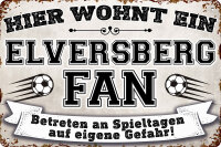 Blechschild für Fussball Fans - Retro Fan Artikel...