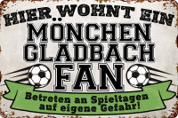 Blechschild für Fussball Fans - Retro Fan Artikel...