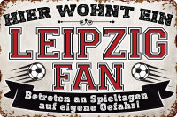 Blechschild für Fussball Fans - Retro Fan Artikel...