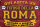 Blechschild für Fussball Fans - Retro Fan Artikel (Roma rot)