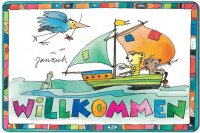 Blechschild f&uuml;r Kinderbuch und Janosch Fans:...