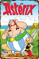 Blechschild für ASTERIX, OBELIX und IDEFIX Fans,...