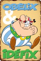 Blechschild für ASTERIX, OBELIX und IDEFIX Fans,...