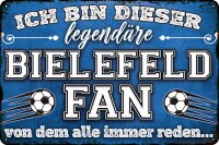 Blechschild für Fussball Fans - Retro Fan Artikel...