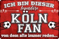 Blechschild für Fussball Fans - Retro Fan Artikel...