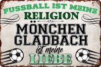 Blechschild für Fussball Fans - Retro Fan Artikel...
