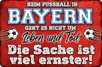 Blechschild für Fussball Fans - Retro Fan Artikel...