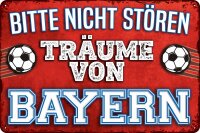 Blechschild für Fussball Fans - Retro Fan Artikel...
