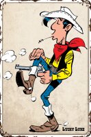 Blechschild für LUCKY LUKE Fans, Western Comic...