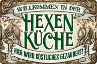 Blechschild für Magier, Hexen und Zauberer...