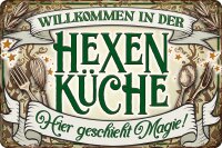 Blechschild für Magier, Hexen und Zauberer...
