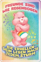 Blechschild, GLÜCKSBÄRCHIS, kult Figuren der...