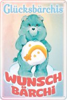 Blechschild, GLÜCKSBÄRCHIS, kult Figuren der...