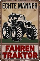 Blechschild, lustiger Spruch für Traktor Fans (Echte...
