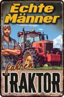 Blechschild, lustiger Spruch für Traktor Fans (Echte...