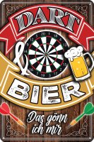 Blechschild, lustiger Spruch zum Thema Bier (Bier &...