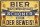 Blechschild, lustiger Spruch zum Thema Bier (Bier macht alles schöner, ich bin der Beweis)