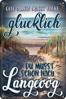 Blechschild, lustiger Spruch, Geld allein macht nicht...