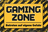 Blechschild, Türschild, Gaming Zimmer Deko (Gaming...