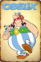 Blechschild f&uuml;r ASTERIX, OBELIX und IDEFIX Fans,...