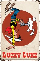 Blechschild f&uuml;r LUCKY LUKE Fans, Western Comic...
