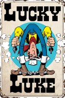 Blechschild f&uuml;r LUCKY LUKE Fans, Western Comic...